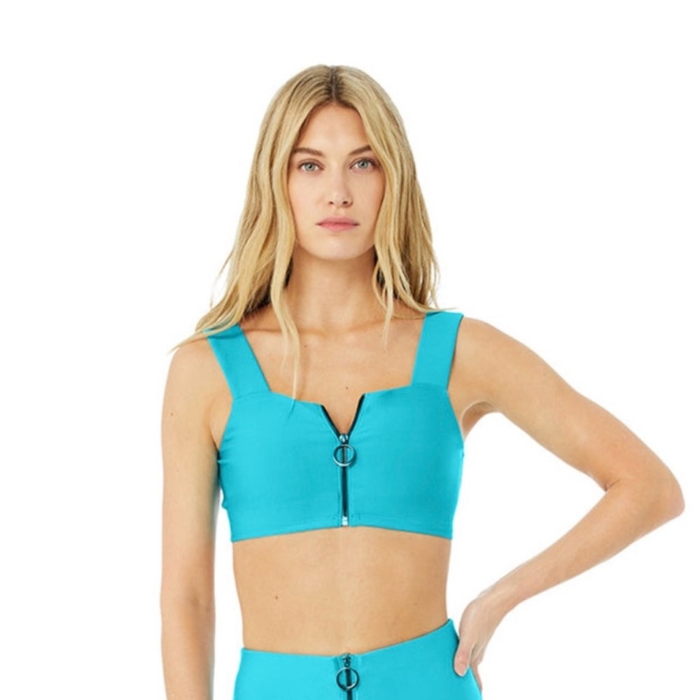 ALO Yoga Turquoise Sports Bra